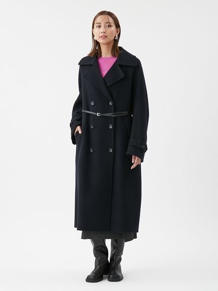 Mila Owen｜ベルト付きリバーピーコート | Rakuten Fashion(楽天