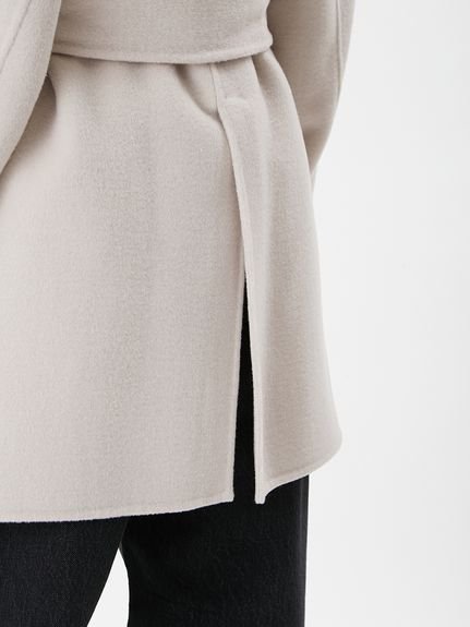 Mila Owen｜共ベルト付きビックカラーミディ丈コート | Rakuten