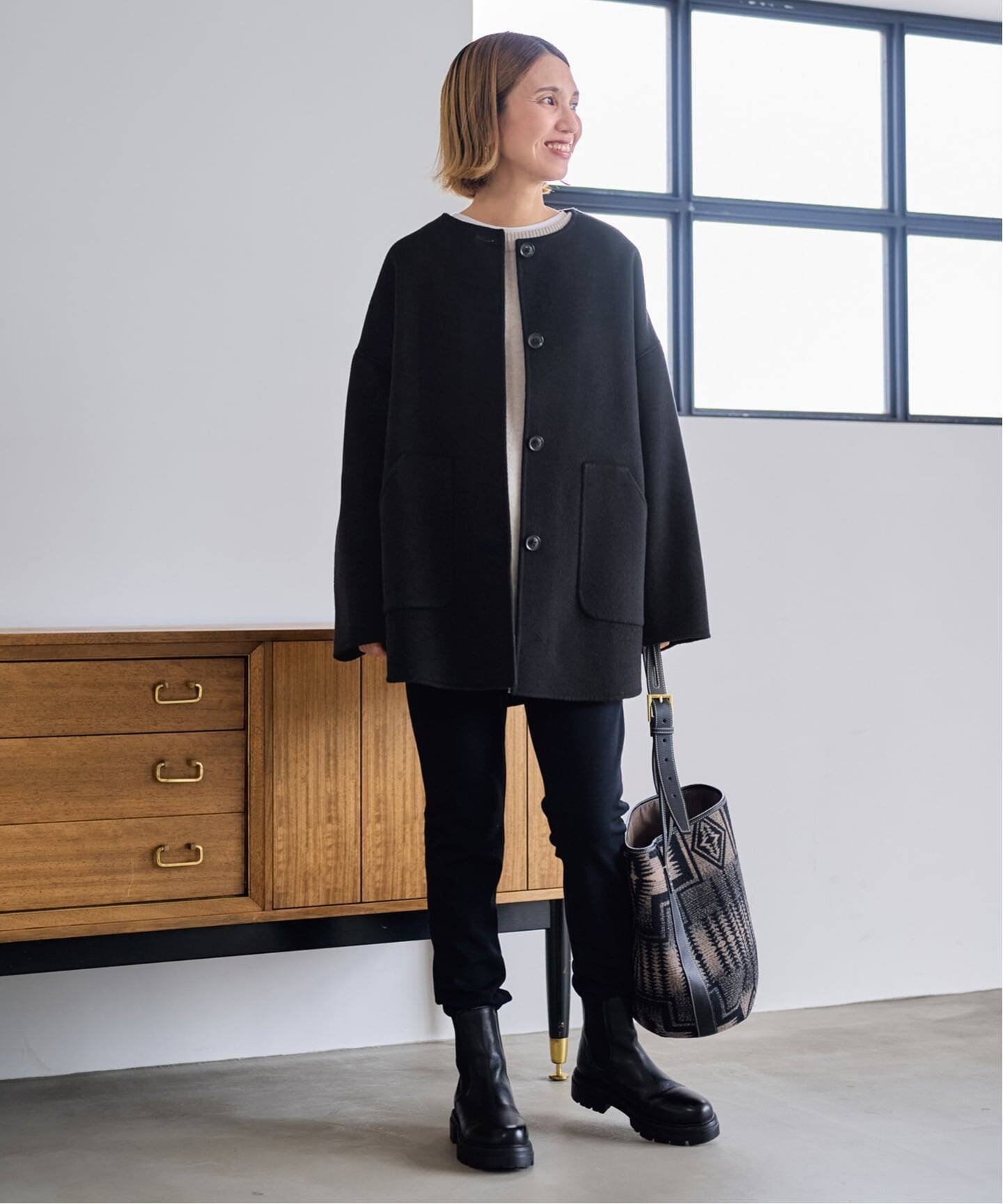 FRAMeWORK｜≪WEB限定追加≫ハミルトンリバークルーネックコート 2