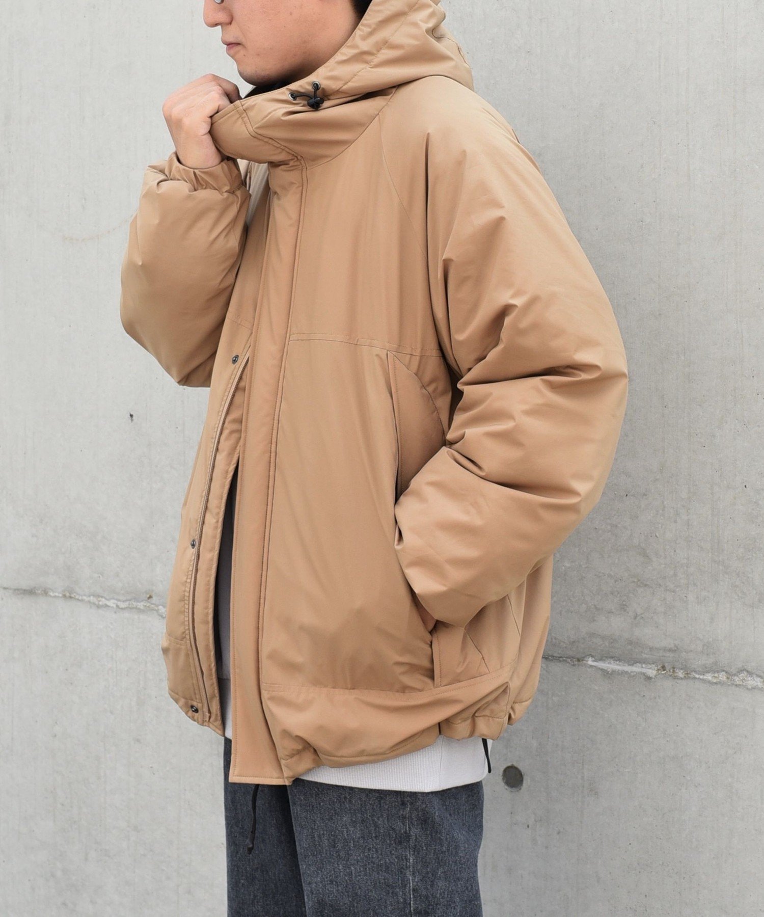 SHIPS｜【SHIPS any別注】HINSON: OCTA(R) 中綿 フード ブルゾン