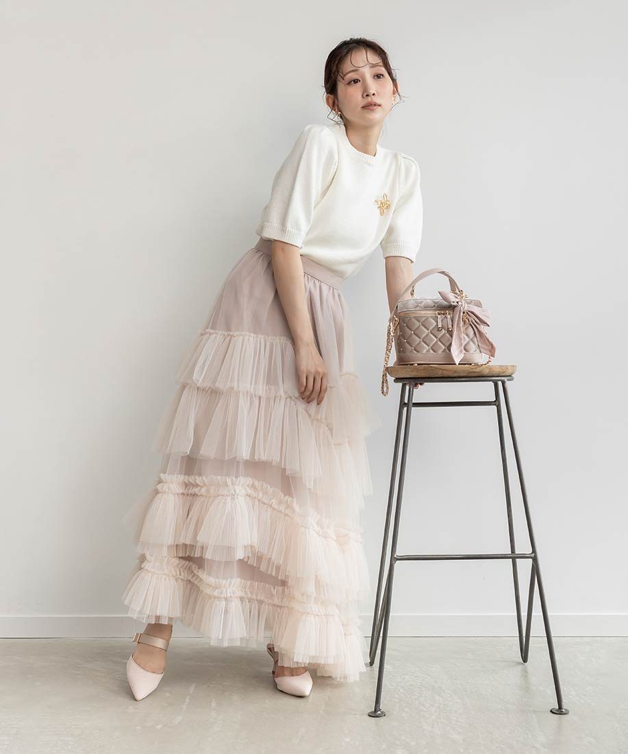 RANDA｜2WAY リボンチャームキルティングバニティバッグ | Rakuten