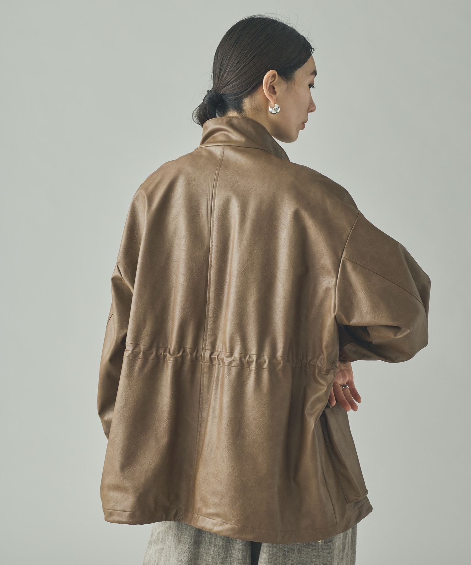 Curensology｜ヴィンテージフェイクレザーコート | Rakuten Fashion