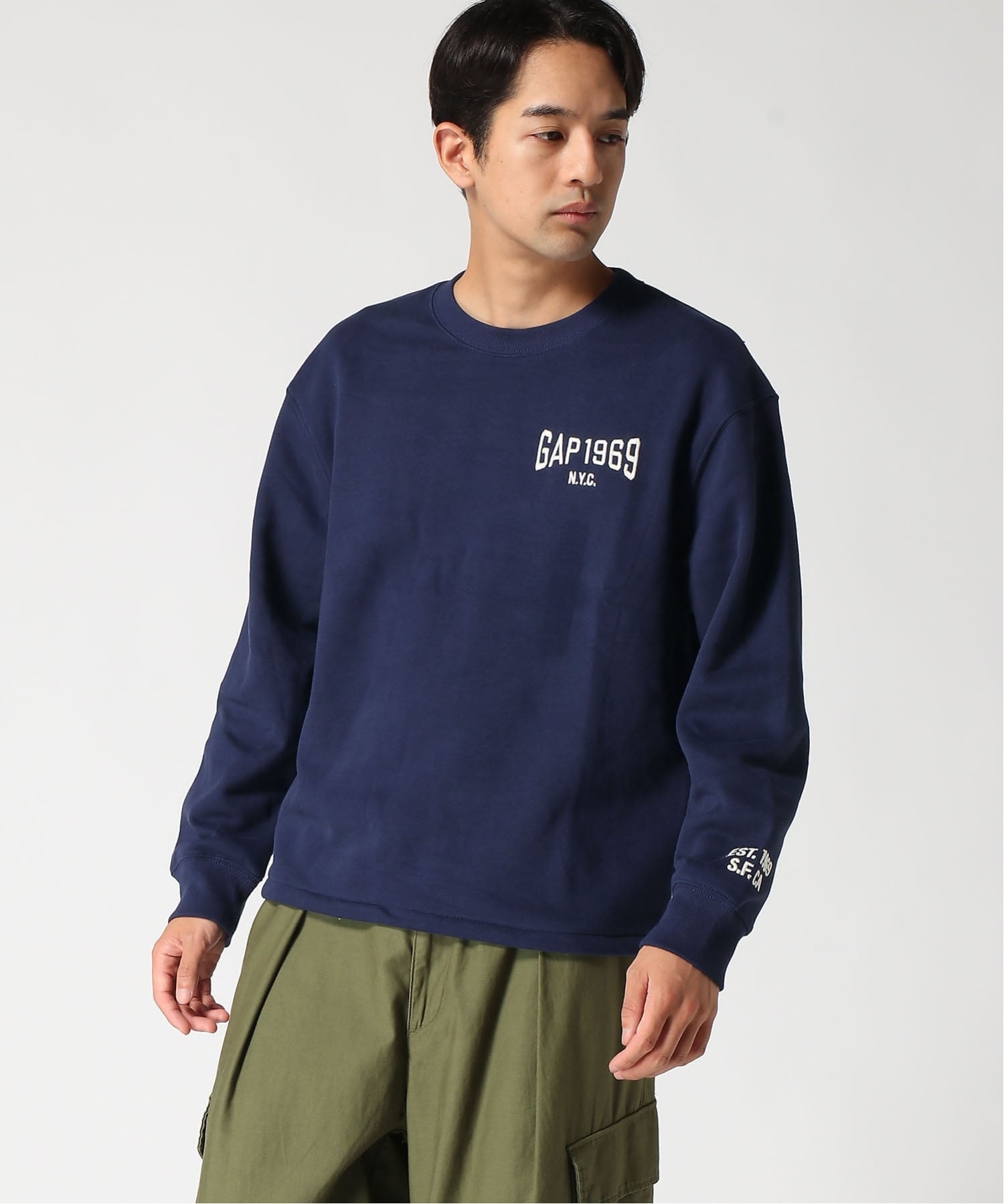GAP｜(U)ヴィンテージソフト オーバーサイズ GAPロゴ スウェットシャツ