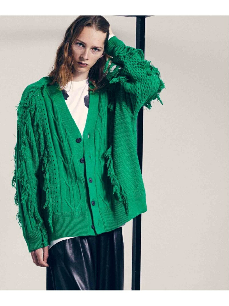 楽天市場】MAISON SPECIAL フリンジケーブルプライムオーバーVネック