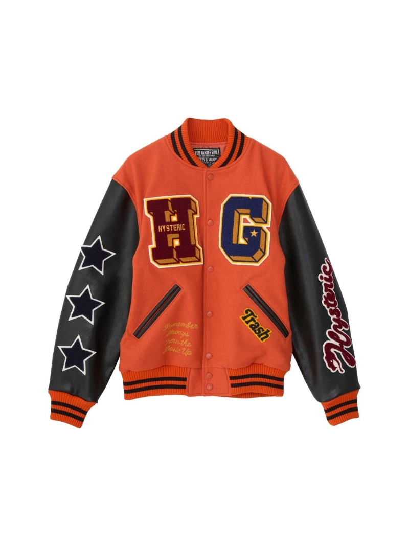 楽天市場】HYSTERIC GLAMOUR TURN THE MUSIC UP刺繍 スタジャン