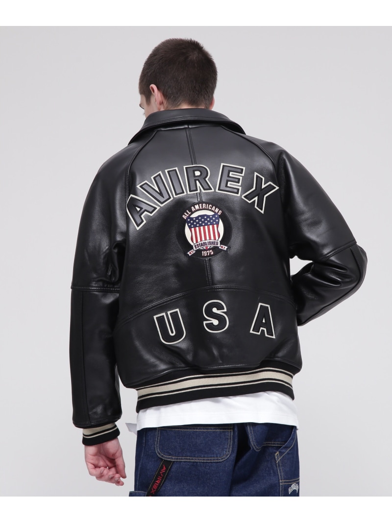 楽天市場】AVIREX SIGNATURE VARSITY JACKET/シグネチャー バー