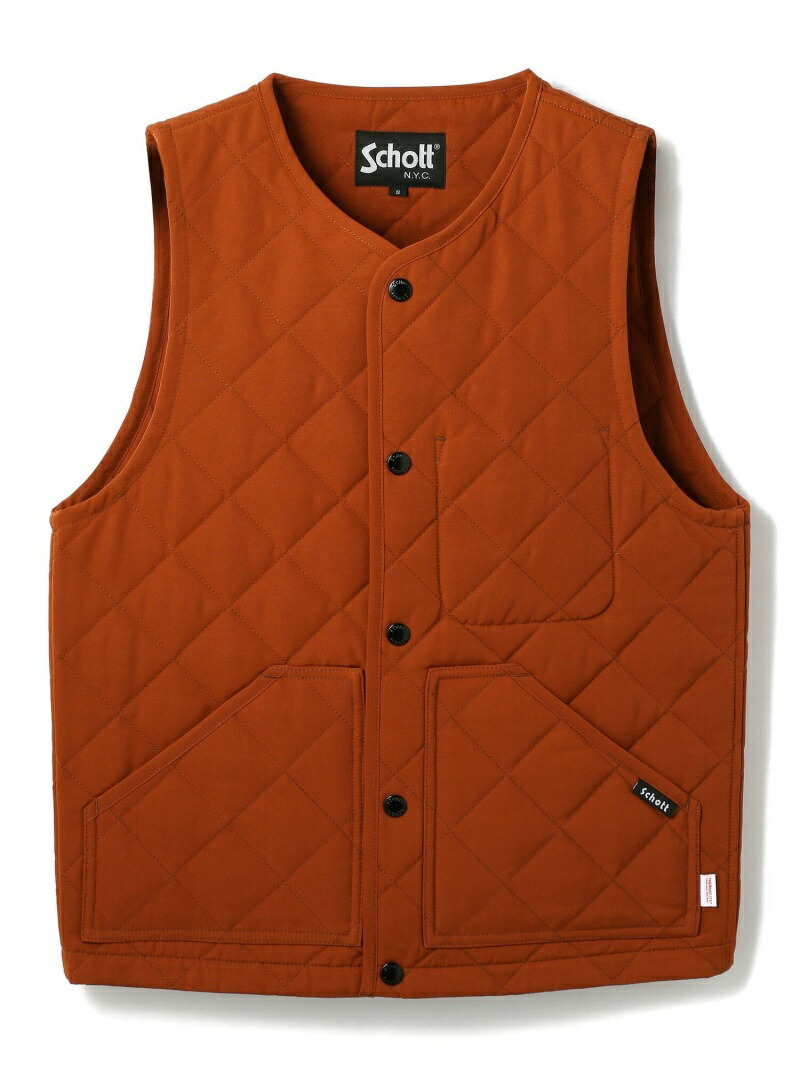 楽天市場】【SALE／30%OFF】Schott QUILTING WORK VEST/キルティング