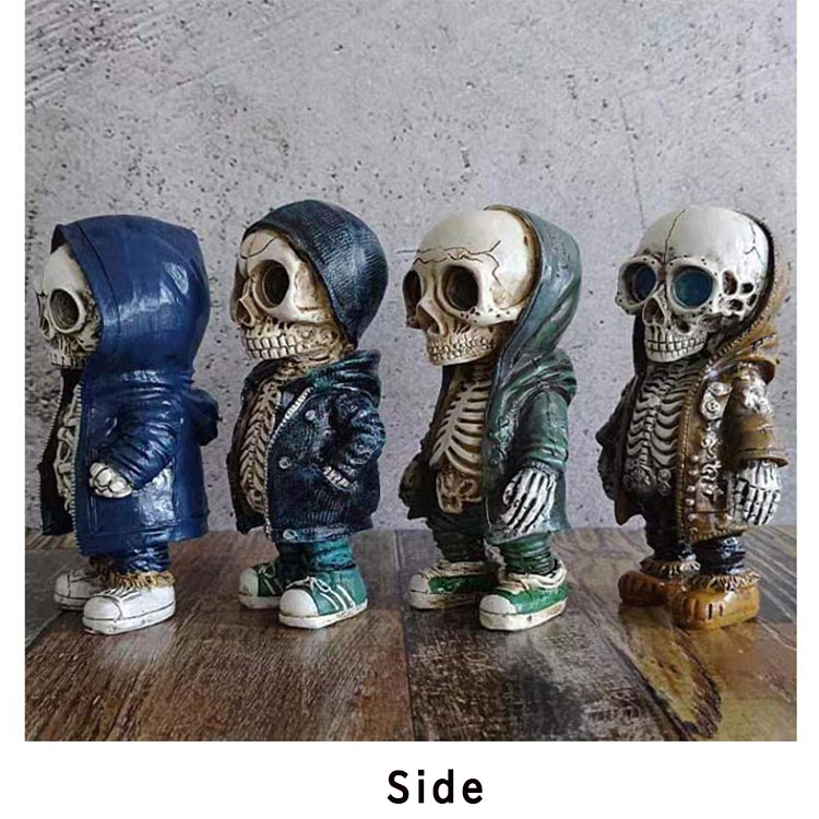 楽天市場】ハロウィン スケルトン 置物 飾り スカル ドクロ 髑髏 人形
