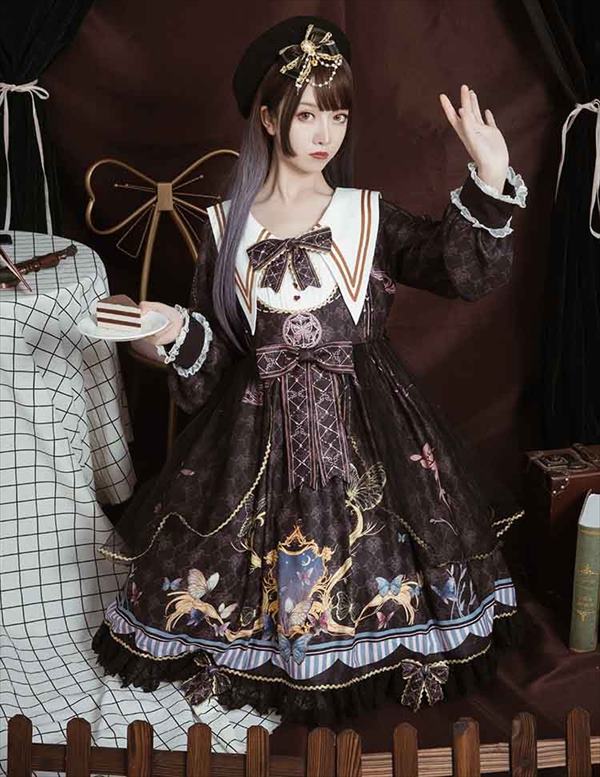 楽天市場】ゴスロリ ロリータ ワンピース 仮装 パーティ Aライン 宮廷