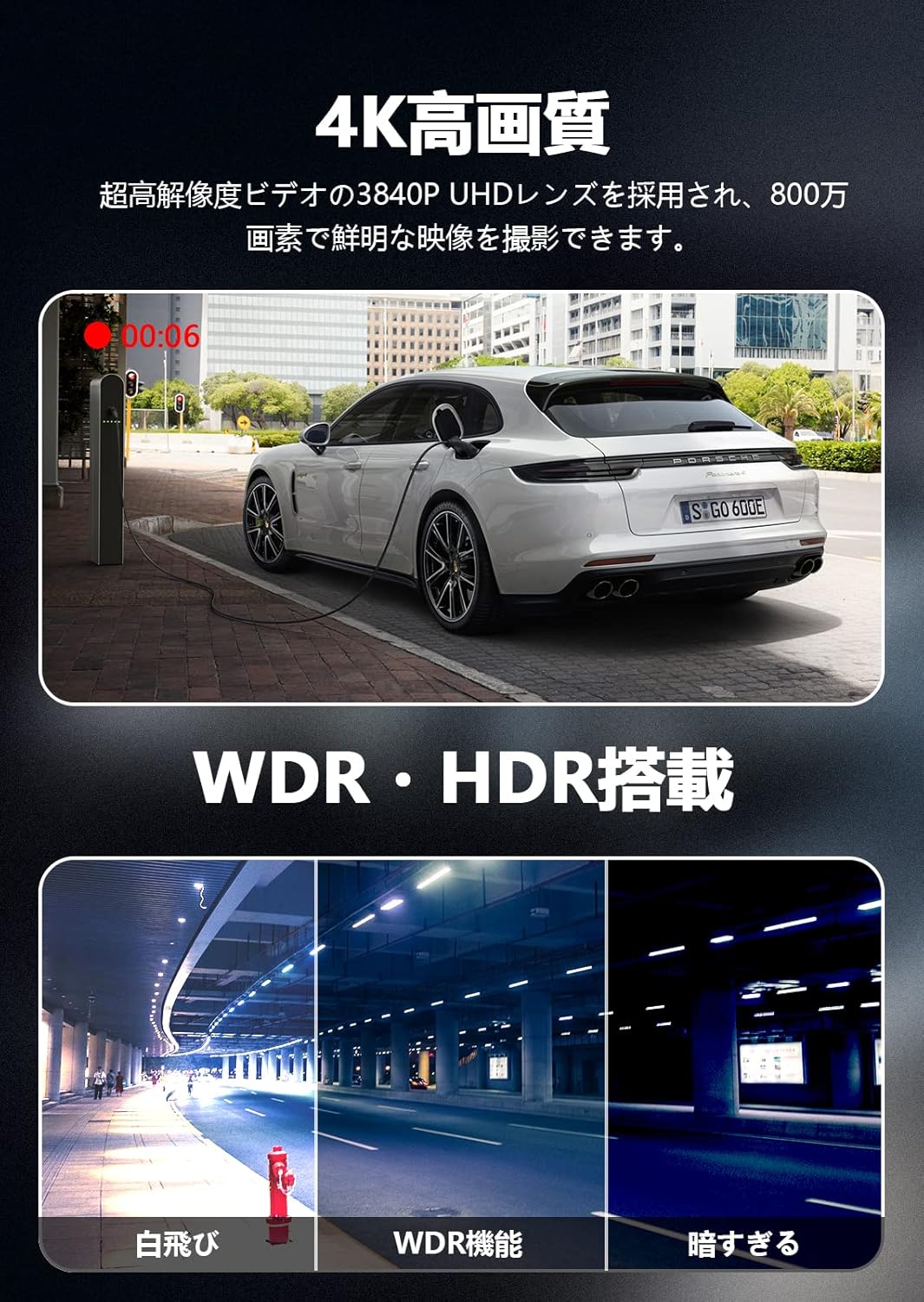 楽天市場】【4K+1080P・画質王】Changer V69PRO ドライブレコーダー