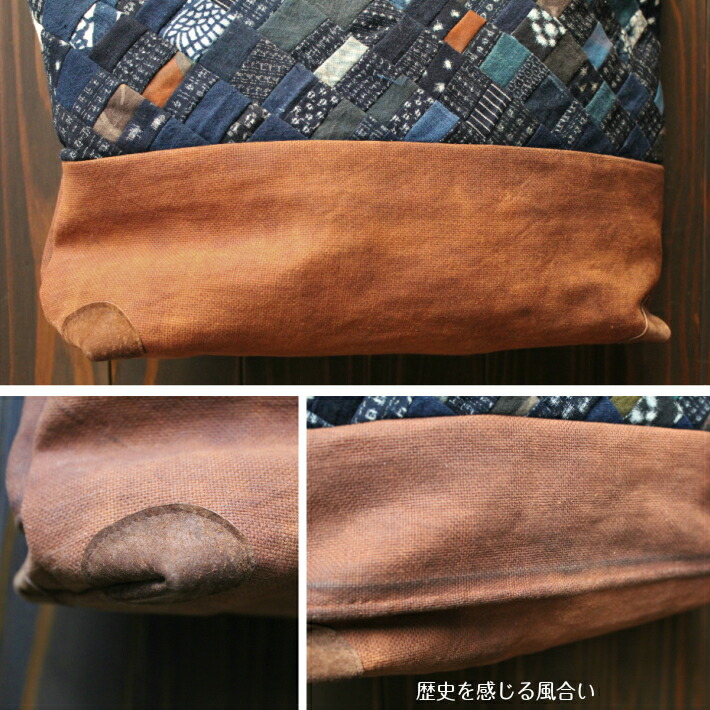 楽天市場】藍染 絣 パッチワーク バッグ トートバッグ 作家一点もの 藍