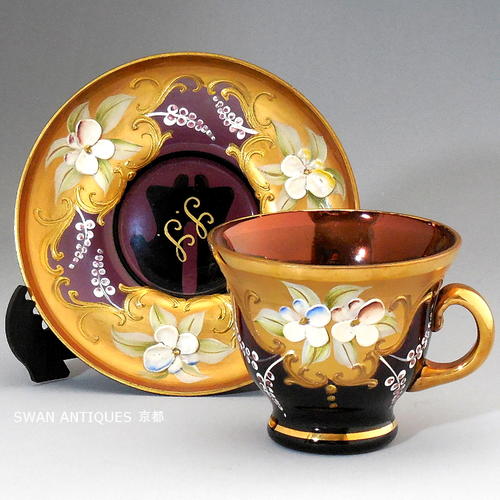 yossyです MURANO ムラノ 金彩 ミルフィオリ ティーカップ yossyです