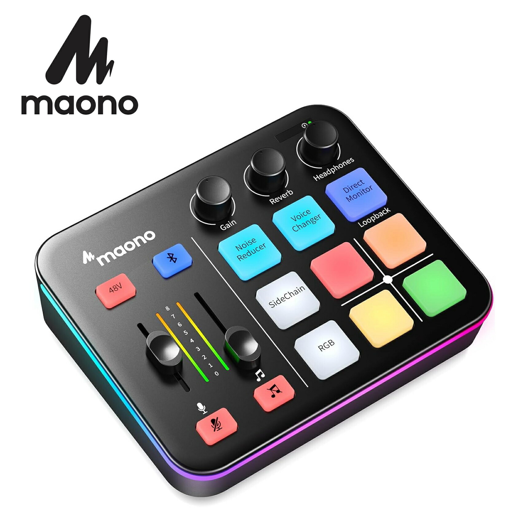 楽天市場】MAONO ゲーミングオーディオミキサー オーディオ