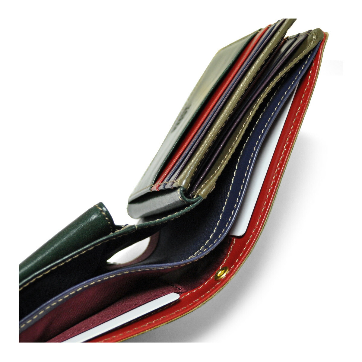 楽天市場】タケオキクチ 二つ折り財布 本革 メンズ エリア 266616