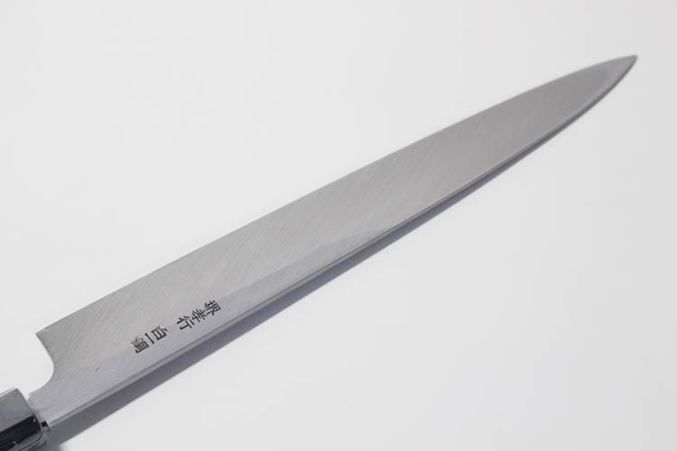 楽天市場】堺孝行白虎 柳刃 240mm 白一鋼 塗り鞘付 片刃 #02203青木