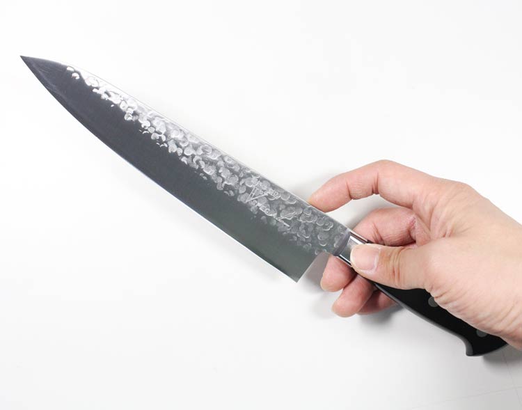 楽天市場】高村刃物製作所 V10鋼 牛刀包丁 スペシャル 槌目 牛刀 210mm