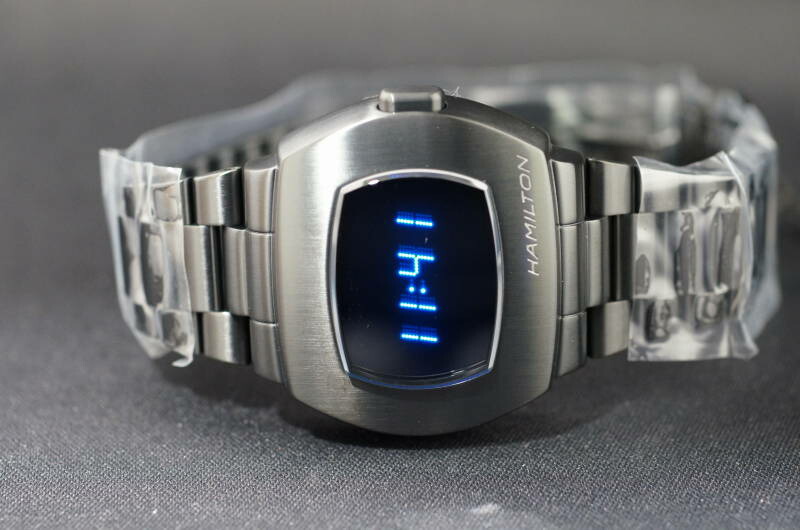 楽天市場】正規品ハミルトン PSR「パルサー50周年記念モデル」LED