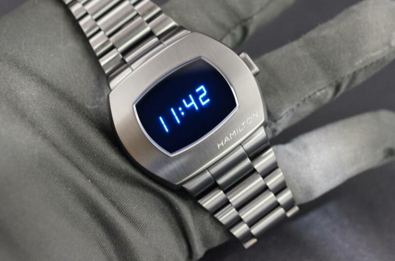 楽天市場】正規品ハミルトン PSR「パルサー50周年記念モデル」LED