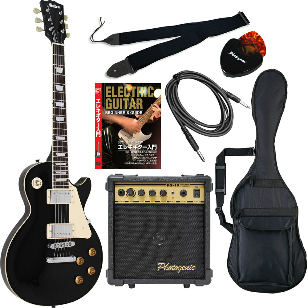 楽天市場】エレキギター レスポールタイプ Maison LP-28 7点初心者