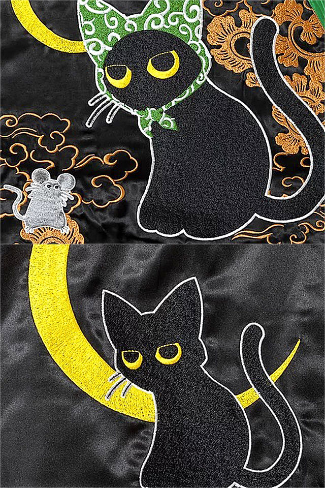 楽天市場】どろぼ猫スカジャン LIN AL-75601 ラミ&アール スーベニア