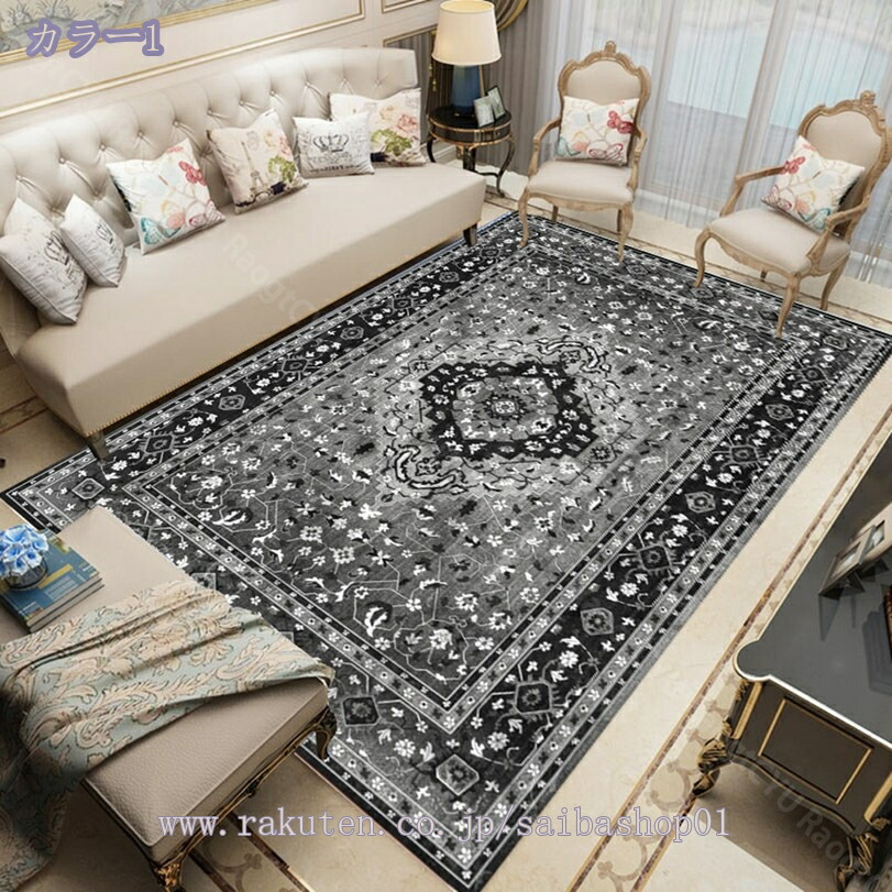 楽天市場】ラグ ラグマット 洗える 花柄 花模様 キレイめ 古典 欧式