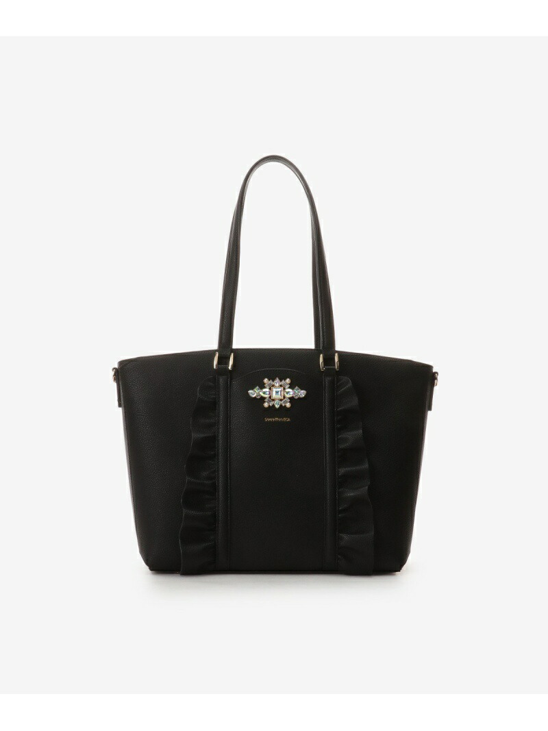 楽天市場】ビジューモチーフフリルA4トート SAMANTHAVEGA サマンサ