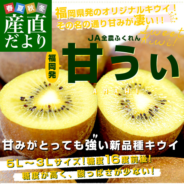楽天市場】福岡県産JA全農ふくれん 福岡オリジナルキウイ 甘うぃ（あま