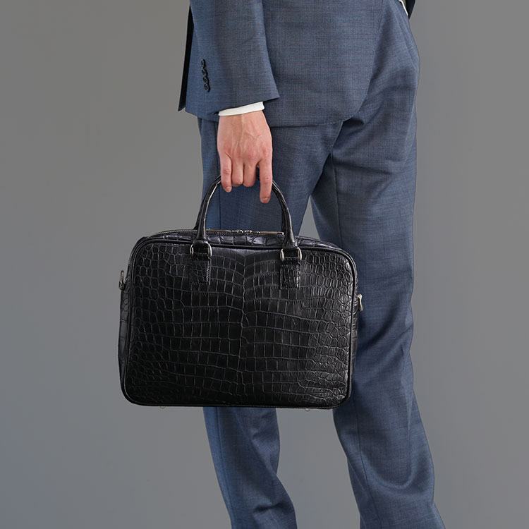 楽天市場】日本製 クロコダイル 2way ビジネスバッグ マット 加工