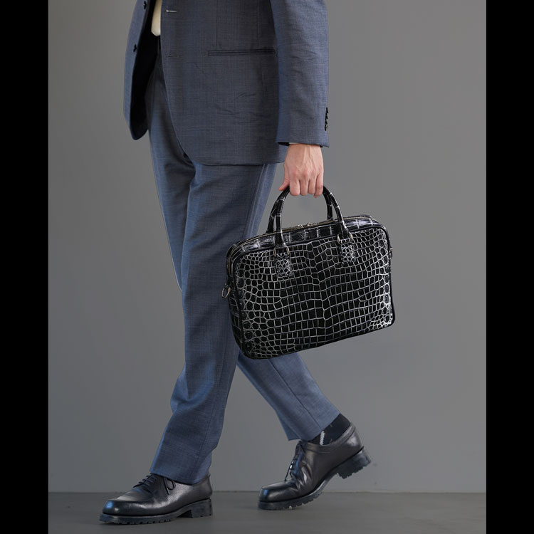 楽天市場】日本製 クロコダイル 2way ビジネスバッグ マット 加工