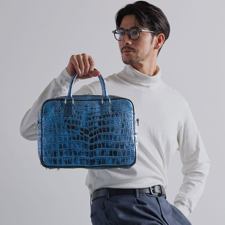 楽天市場】日本製 クロコダイル 2way ビジネスバッグ マット 加工