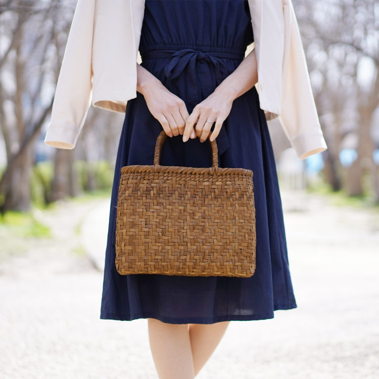 楽天市場】山葡萄 かごバッグ レディース 網代編み 天然素材 手編み 山