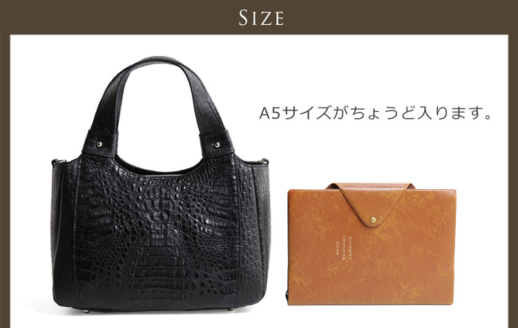 楽天市場】カイマン ハンド バッグ マット加工 牛革 2WAY レディース