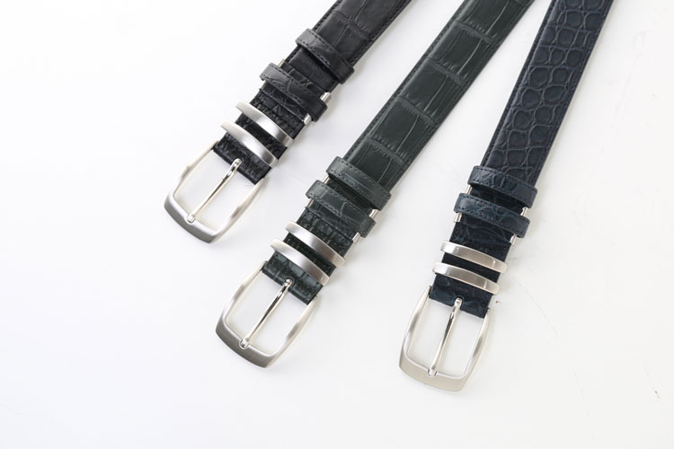楽天市場】メンズ ベルト クロコダイル レザー マット加工 35mm 男性