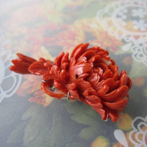 楽天市場】【豪華】 桃珊瑚 牡丹の花の帯留め 帯留 着物 和装小物