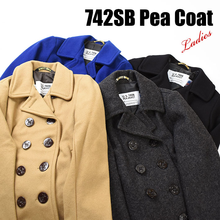 楽天市場】Schott ショット レディース ピーコート 742SB BOYS PEACOAT