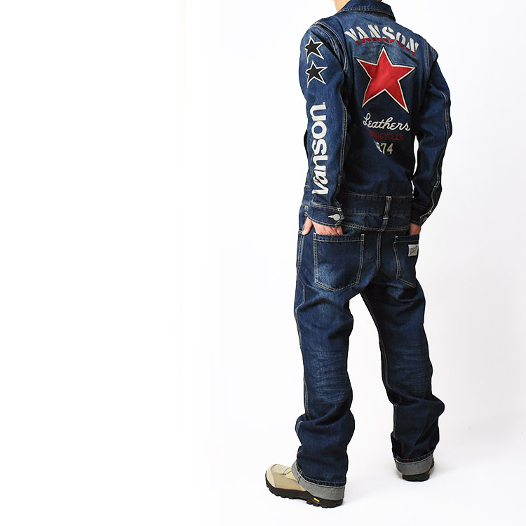 楽天市場】VANSON バンソン デニム オールインワン ALL IN ONE