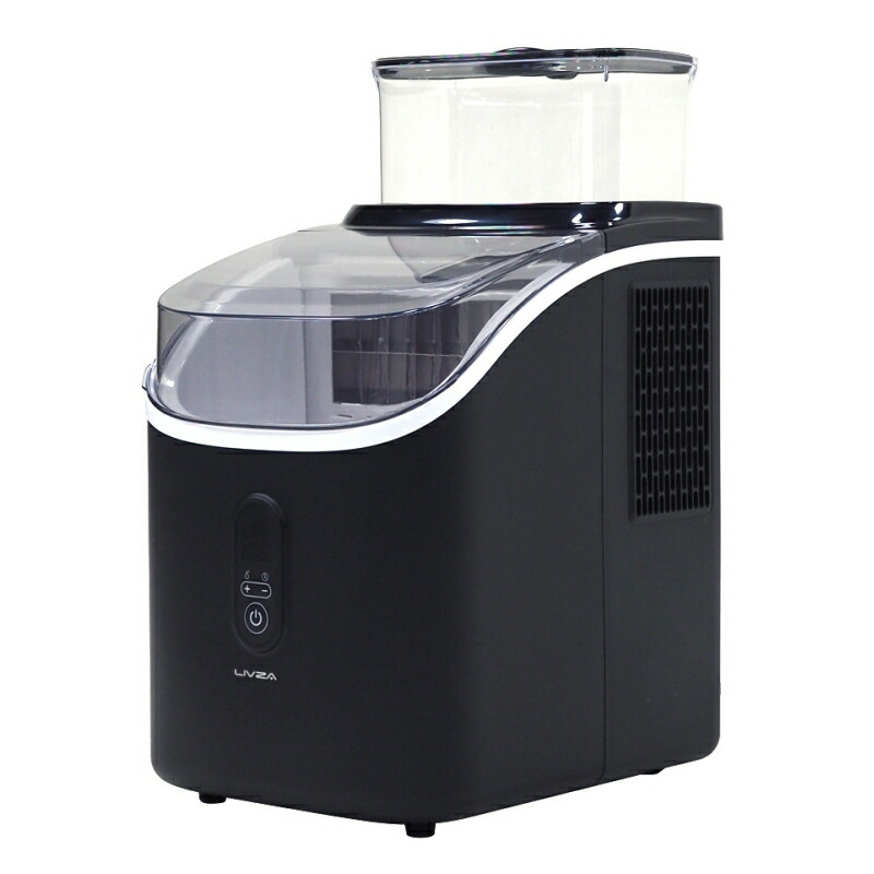 楽天市場】LIVZA 高速製氷機キューブアイス ブラック 黒 家庭用 製氷機