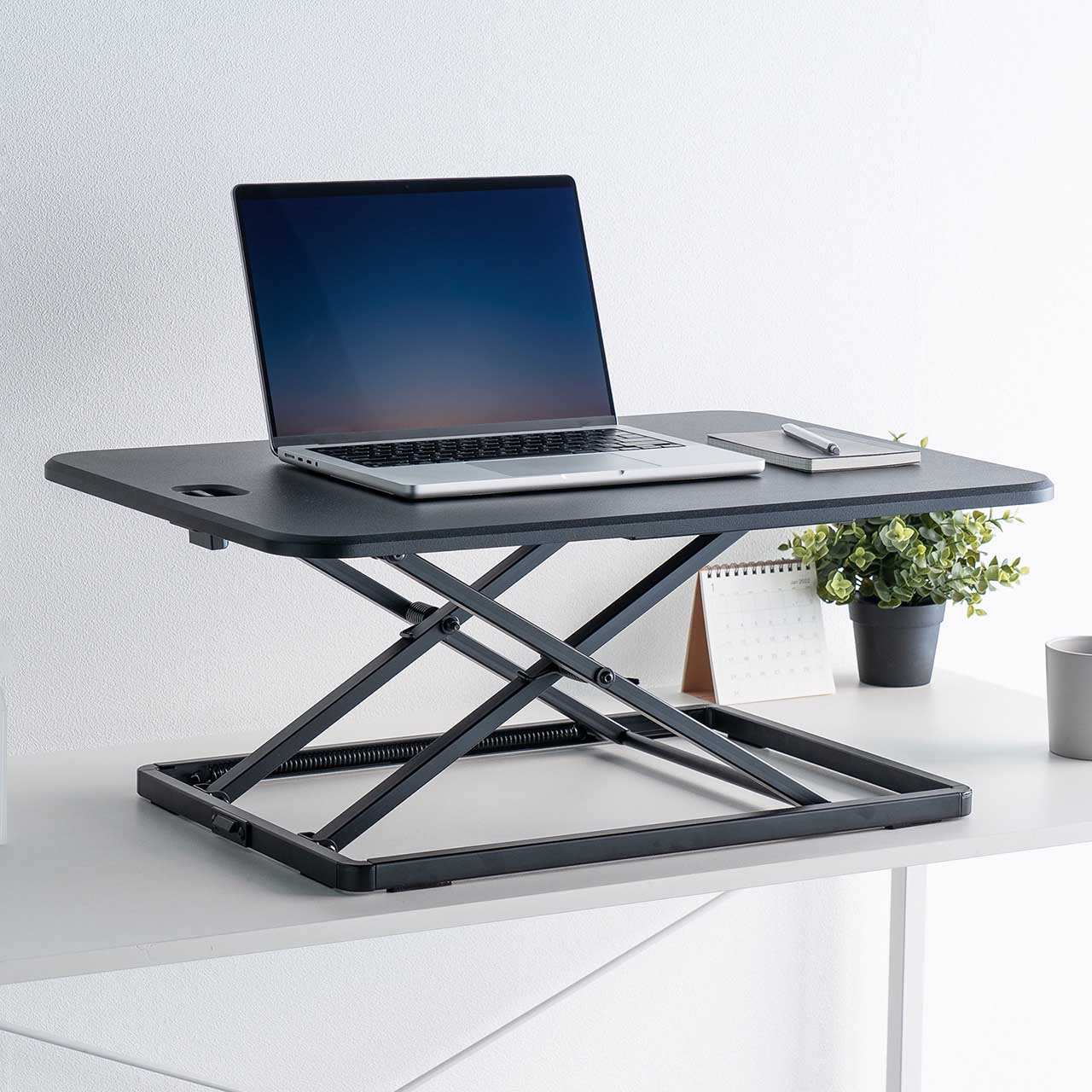 楽天市場】スタンディングデスク 卓上 昇降 幅67cm 折りたたみ リフト