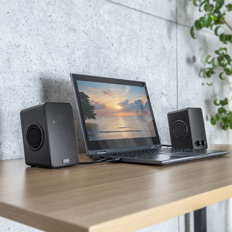 楽天市場】PCスピーカー USB電源 パッシブラジエーター搭載 最大出力6W