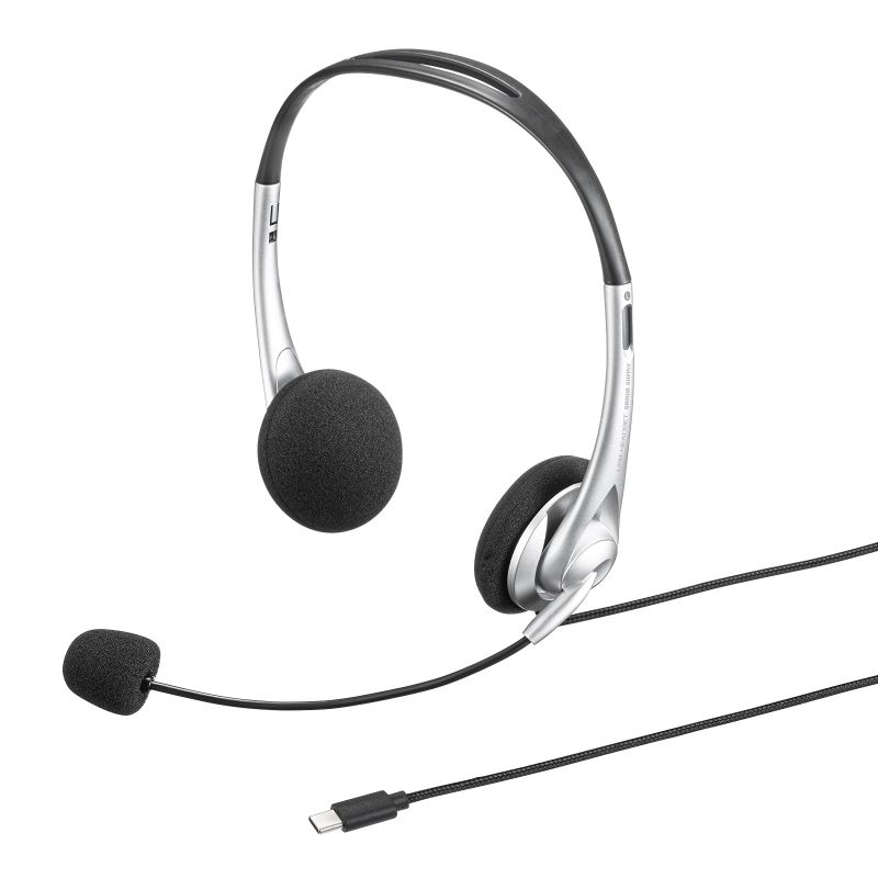 楽天市場】USBヘッドセット USB Type-C接続 有線 マイク付き 単一指向
