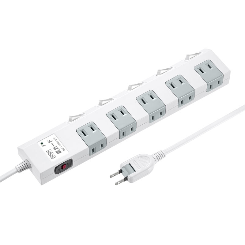 楽天市場】電源タップ 雷ガード マグネット 10個口 1m 一括スイッチ