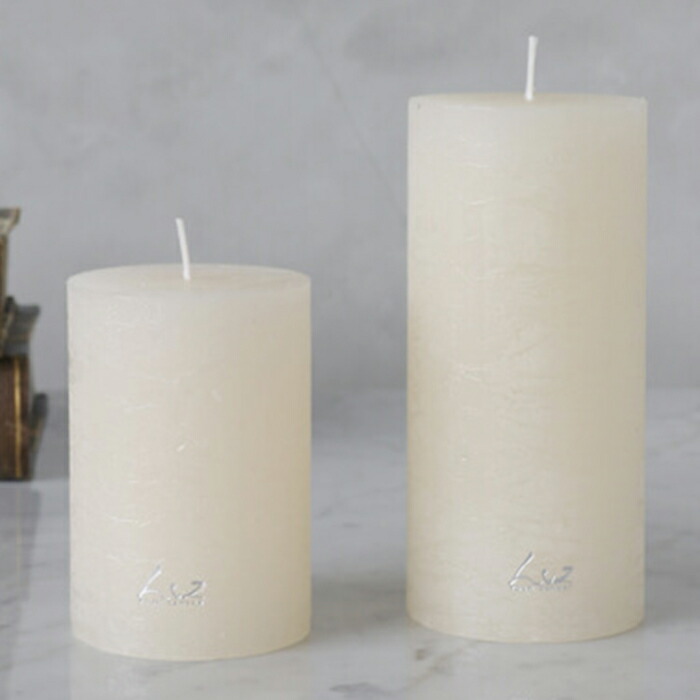 楽天市場】ピラーキャンドル ホワイトアスパラガス Rasteli RUSTIC