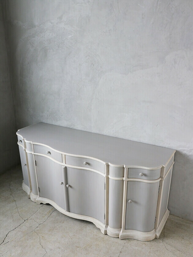 楽天市場】サイドボード ブルーグレー & オフホワイト BlancNature