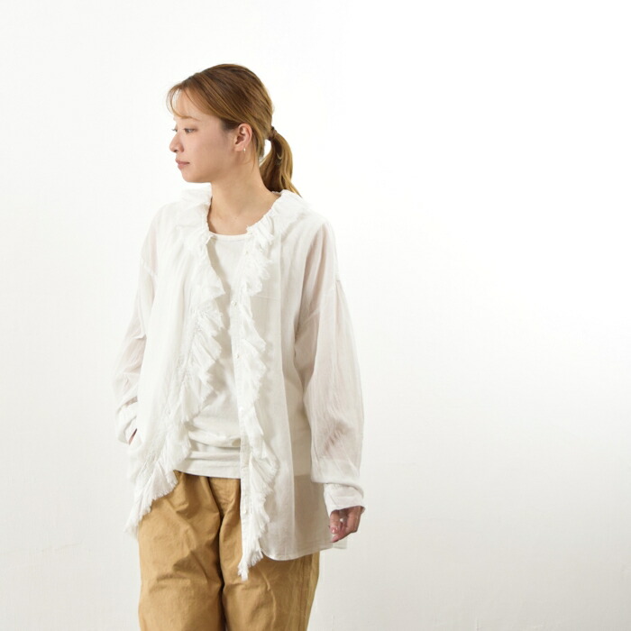 楽天市場】【動画あり】Veritecoeur(ヴェリテクール)フリル ブラウス