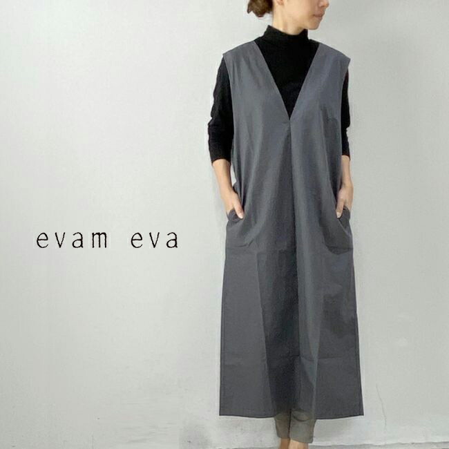 楽天市場】evam eva(エヴァムエヴァ)cotton sleeveless one piecemade