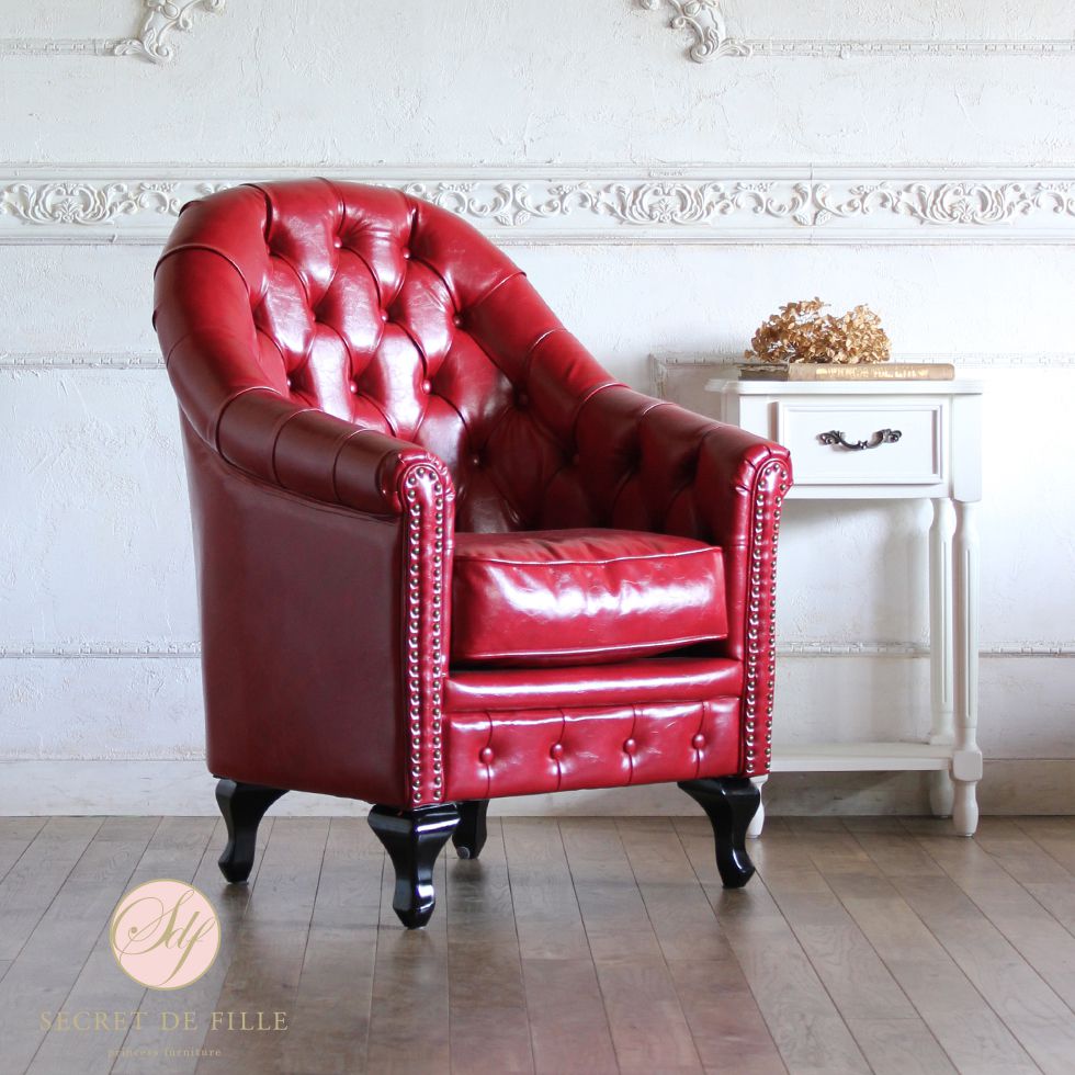 楽天市場】チェスターフィールド ソファ 一人掛け アンティーク風 家具