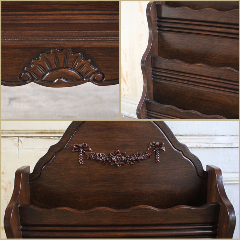 楽天市場】マガジンラック 本棚 アンティーク調 家具 ロココ フレンチ