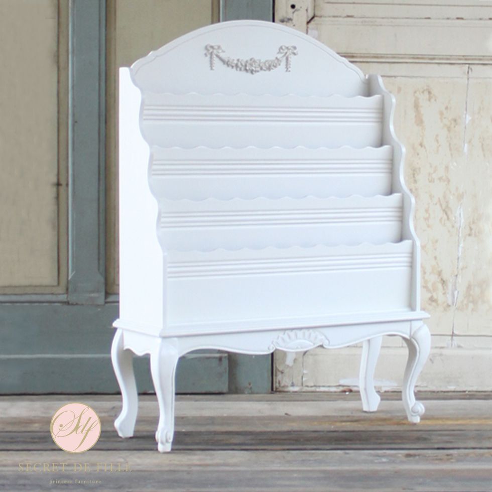 楽天市場】マガジンラック 本棚 アンティーク調 家具 ロココ フレンチ