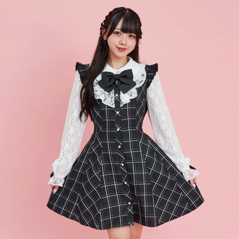 楽天市場】レースラッフルワンピース11/30 12:00 新色販売スタート