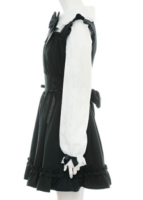 楽天市場】☆レース袖ウエストレースアップワンピース8/20 10:00